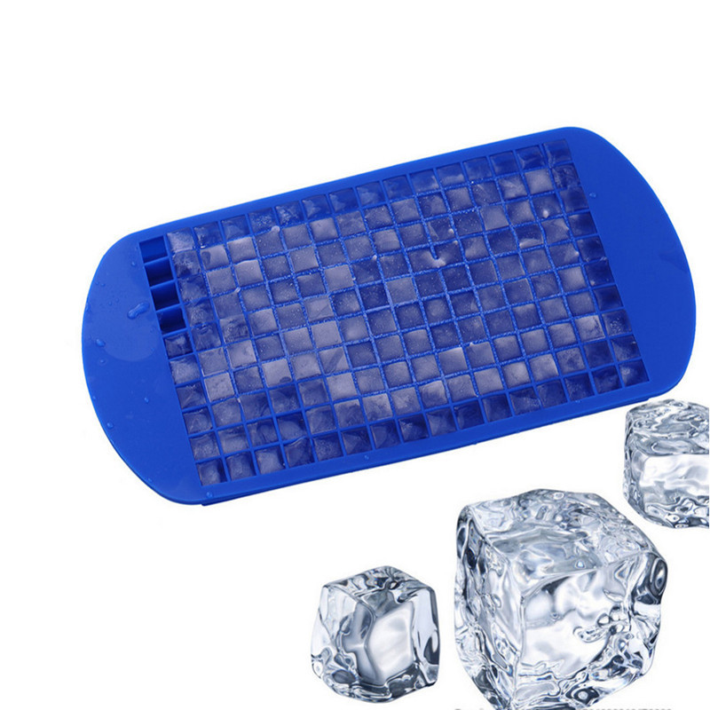 23x12x1.3cm 160 Grids Silicone Ice Cubes Frozen Mini Food Grade Ice Tray Fruit Maker Bar Party Pudding Tool Kitchen Accessories