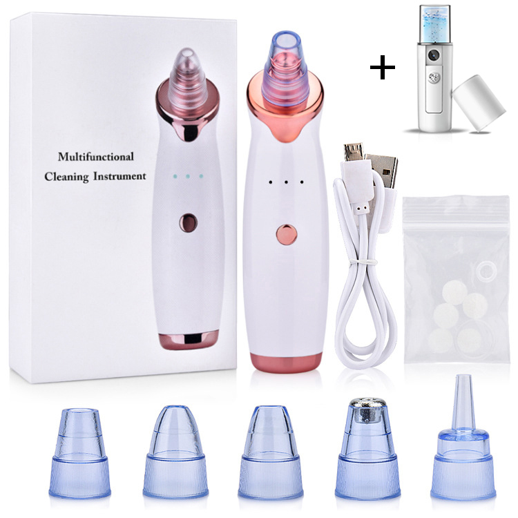 Microdermabrasion Vacuum Suction Blackhead Remover Facial Acne Removal Tools + Ultrasonic Skin Pore Cleaner Skin Care Machine 46