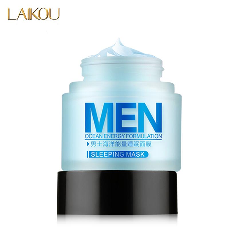 Men Ocean Sleeping Mask alginato vitamina c colageno beauty mascarilla facial Cream Washing Free Overnight Hydrating skincare