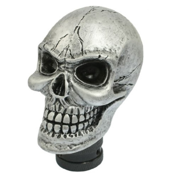 TOYL Metal Skull Head Truck Car Gear Shift Knob + 3 Plastic Connectors