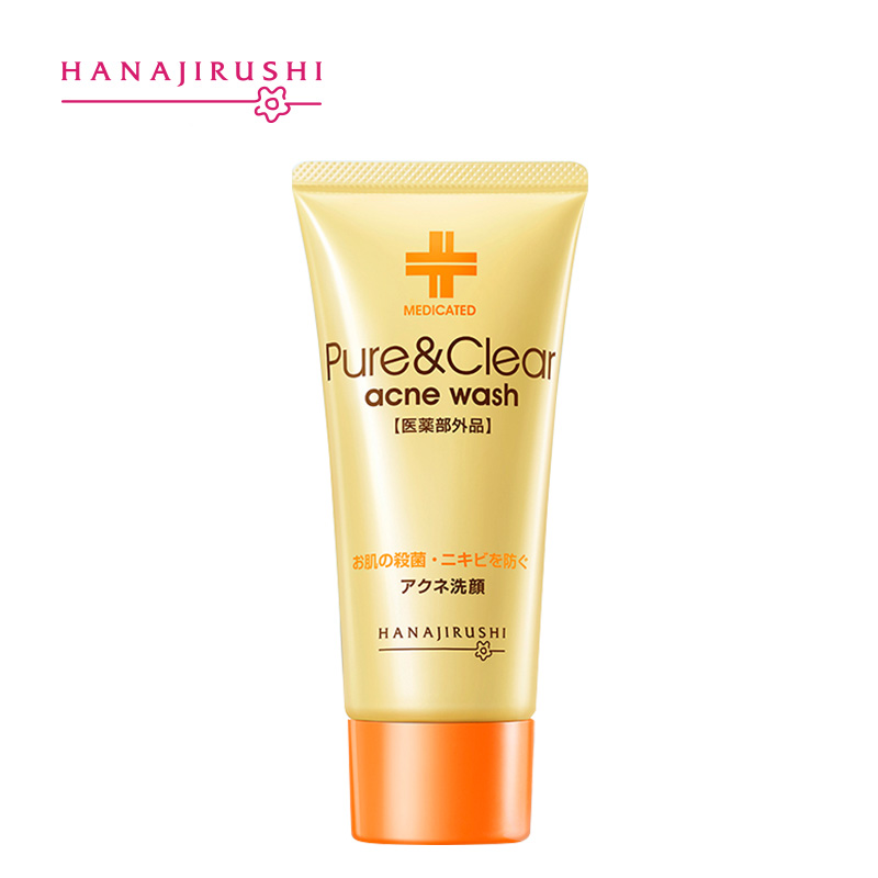 HANAJIRUSHI Acne Treatment Cleanser Remove Acne Face Wash Medicated Clear Facial Cleanser Limpiador Oil Control Anti Pimple 60g