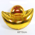 1pc 83*72cm Overseas Chinese Yuanbao Foil Balloon China Means Prosperous Gold Ingot Helium Balloons Shop Opening Ceremony Decor