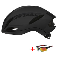 2020 New Bicycle Helmet with Glasses Aerodynamic Road Bike Mountain Bike Helmet In-mold Ultralight XC TRAIL MTB Cycling Helmet