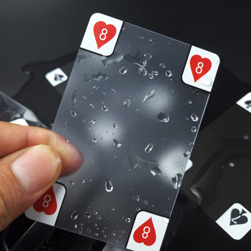 Creative Colorless Waterproof Playing Cards Transparent Plastic Card Party Camping Entertainment Supplies High Quality Durabe