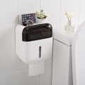 Waterproof Wall Mount Toilet Paper Holder Shelf Bathroom Tissue Dispenser Roll Paper Tube Storage Box Bedroom Creative Tray