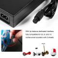 42V 2A US/EU/UK/AU Plug Fireproof Materials ABS Balance Car Charger Power Adapter Balance Car Power for Xiaomi/Hoverboard