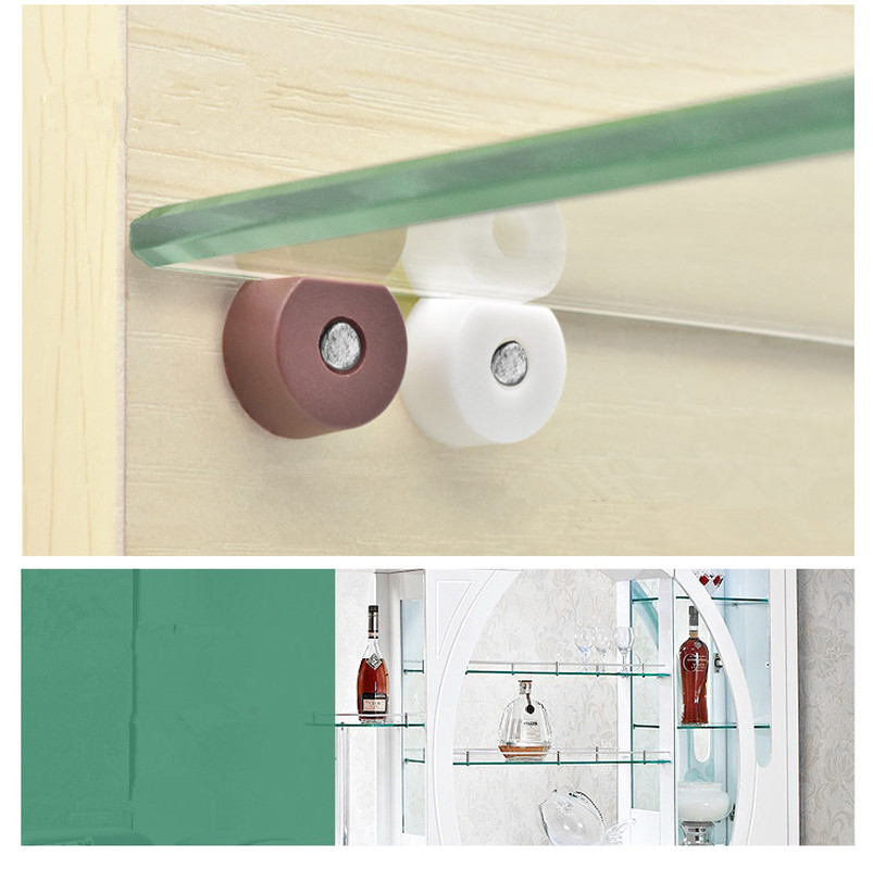 20pcs Plastic Shelf Support Pegs Glass Shelf Bracket Nail Wardrobe Cupboard Wooden Plate Holder Fixed Cabinet Shelves Seperator