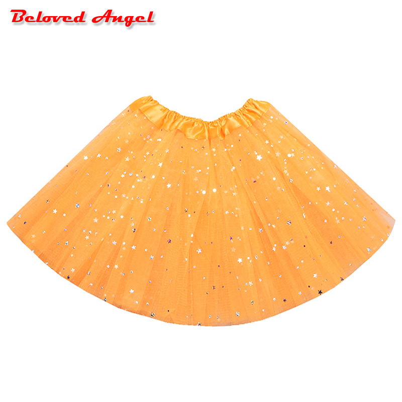 2019 Children's Clothing Girls Tutu Skirts Baby Fashion Pettiskirt Star Print Mesh Princess Girls Ballet Dancing Party Skirt