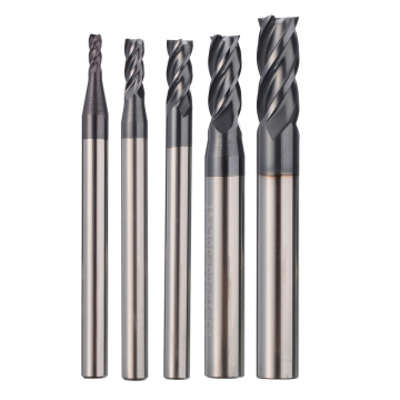 1pc Solid Carbide 4 Flute End Mill CNC Milling Cutter Straight Shank Woodworking Drill Bit 2/3/4/5/6mm For Milling Machine