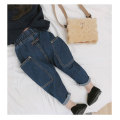 Boys and Girls Jeans Pants with Slant Pocket 2019 Spring Clothes Kids Children New Blue Color Toddler Boys Harem Trousers 2-8T