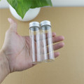 24PCS/lot 30*100mm 50ml Cute Glass Bottles Aluminum Caps Glass Tiny Jars Vials Transparent Glass Containers Perfume Bottles