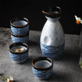 Japanese Style Creative Simple Sake Wine Cups Ceramic Vintage Wine Bottle Flagon Liquor Spirits Mug Household Drinkware Bar Set