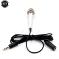 Mini 3.5mm Microphone Handheld jack 3.5 Mic Karaoke Microfone Player Singing Recorder 3.5mm Splitter Cable for Earphone Phone PC