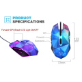 3200DPI Wired Mouse 7 Circular Breathing LED Light Diamond Version Gaming Mouse Ergonomic Design Mouse Mice Computer Peripherals