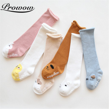 PROWOW Baby Socks Cotton Lovely Animal Print Over-the-knee Socks Breathable Anti Slip Socks For Baby Girl 0-3Y Baby Accessories