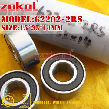 ZOKOL 62202RS bearing 62202 2RS RS 180502 62202-2RS Deep Groove ball bearing 15*35*14mm