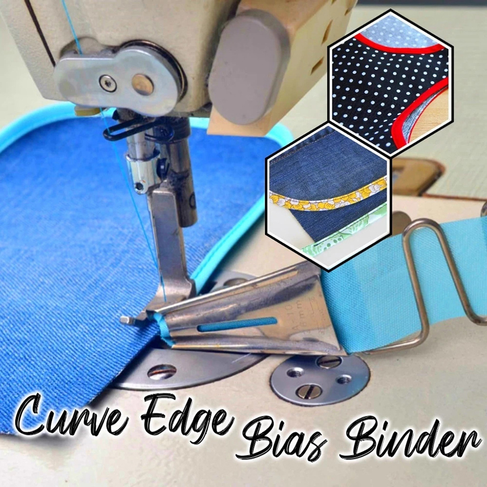Overlock Folder Binding of Curve Edges Folder Bias Binder for lockstitch machine Foot Sew Feet Machine Accessories 6 Sizes