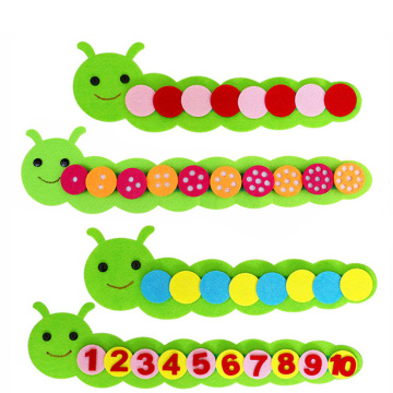 Montessori Mathematical Game Color Sorting Caterpillar Preschool Kindergarten Teaching Aids Educational Early Learning toys