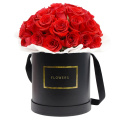 Wholesale Luxury Black Round Flower Paper Boxes