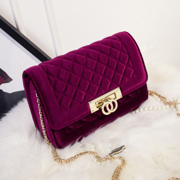 RIEZMAN Velvet Winter Crossbody Bags Women Zipper Clutch Bag Luxury Handbags Female Bags Designer Evening Bags Bolsas Feminina