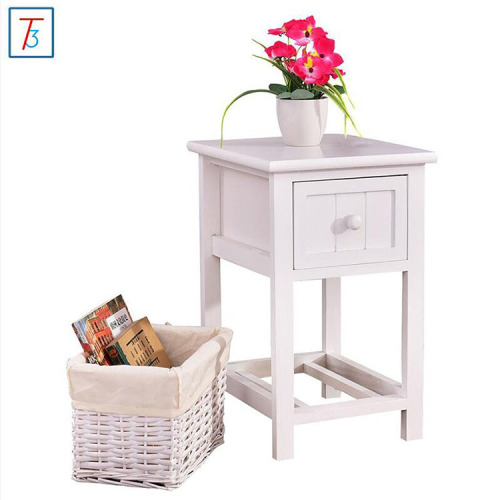 Supply Coffee Color Wooden Nightstand Bed Side Table with High Quality