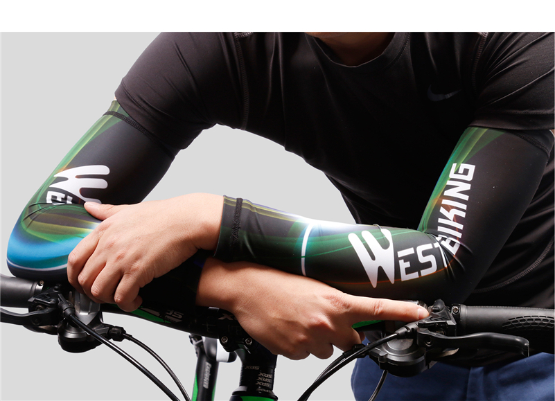 WEST BIKING Cycling Sleeves Bicycle Arm Warmer UV Protection Arm Sleeves Bike Warmer Manguito Ciclismo Riding Sports Arm Sleeves