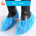 100Pcs 50pairs Adult Shoe Covers Kids Dustproof Anti Slip Boot Covers Non-Woven Disposable Shoe Cover Cleaning Overshoes Safety
