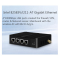 BEBEPC Fanless Mini PC Celeron J1900 4 LAN Gagabit Ethernet Industrial Pc Windows 10 Firewall Router Hdmi vga wifi Mini Computer