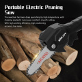 Electric Chain Saw Lithium Battery Mini Pruning One-handed Garden Tool With Chain Saws Rechargeable Chainsaw Woodworking Tool