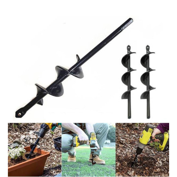 Garden Auger Spiral Drill Bit Roto Flower Planter Bulb HEX Shaft Drill Auger Yard Gardening Bedding Planting Hole Digger Tool