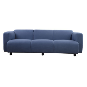 Modern blue fabric living room sofa