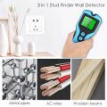 3In1 Sensor Wall Scanner Pipe Finder Pipe Wire Detector Electronic Stud Locator Wood Joist Wall Scanner For Metal Detector Tools