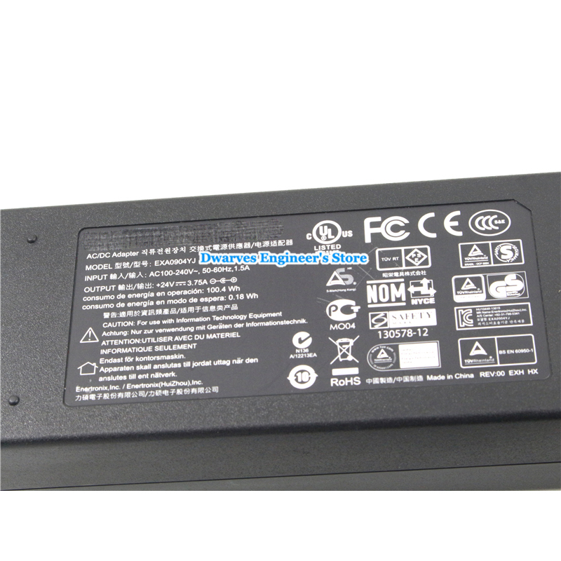 Genunie EXA0904YJ 24V 3.75A AC Laptop Adapter Power Supply