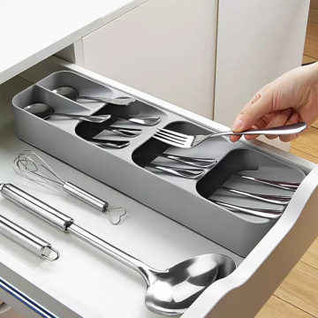 Kitchen Cutlery Storage Tray Knife holder Kitchen Organizer Kitchen Container Spoon Fork Storage Separation Knife Block Holder