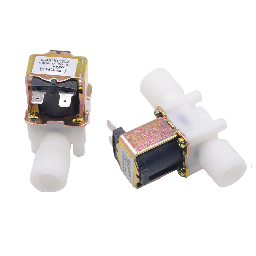 Normally Close Style 1/2"Plastic Solenoid Valve 12/24/220V Water Pneumatic Pressure Controller Switch