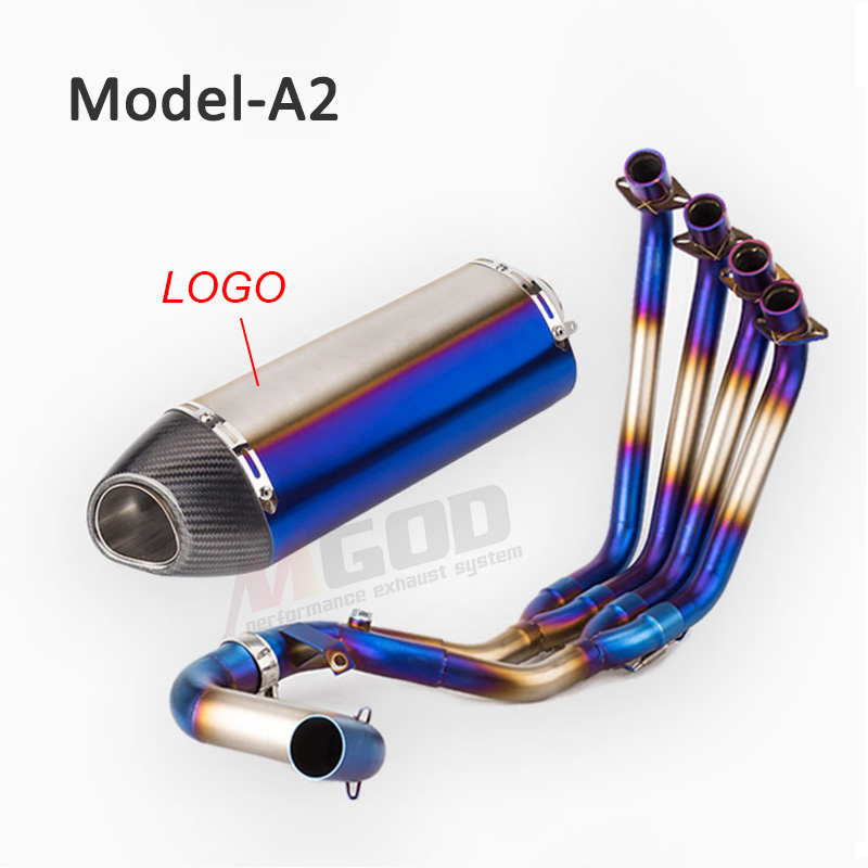 Motorcycle Full Exhaust System Front Link Pipe DB killer For CB650F CBR650F CBR650 CB650R CB 650F CBR 650F CBR 650R Bike Racing