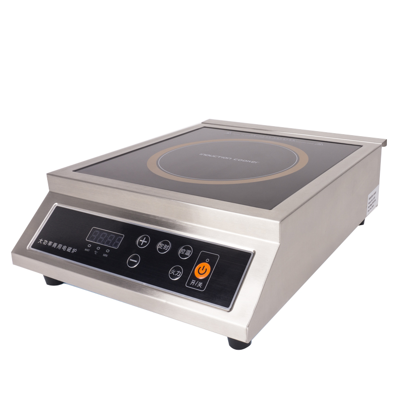 Home Cooking Induction Cooker High-power Commercial Brushed Stainless Steel 3500W Button control Strengthen Induction Cooker
