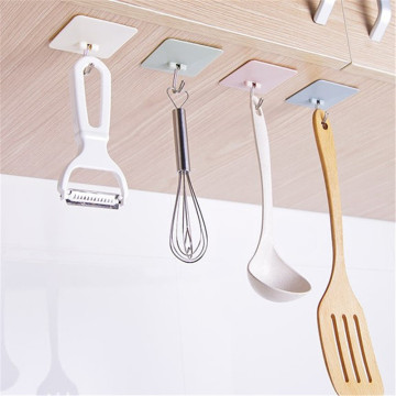 1PCS Strong Suction Wall Hooks Bathroom Shelves Kitchen Door Wall Hangers Organizer Hanger Adhesive Hooks Towel Holder Rack