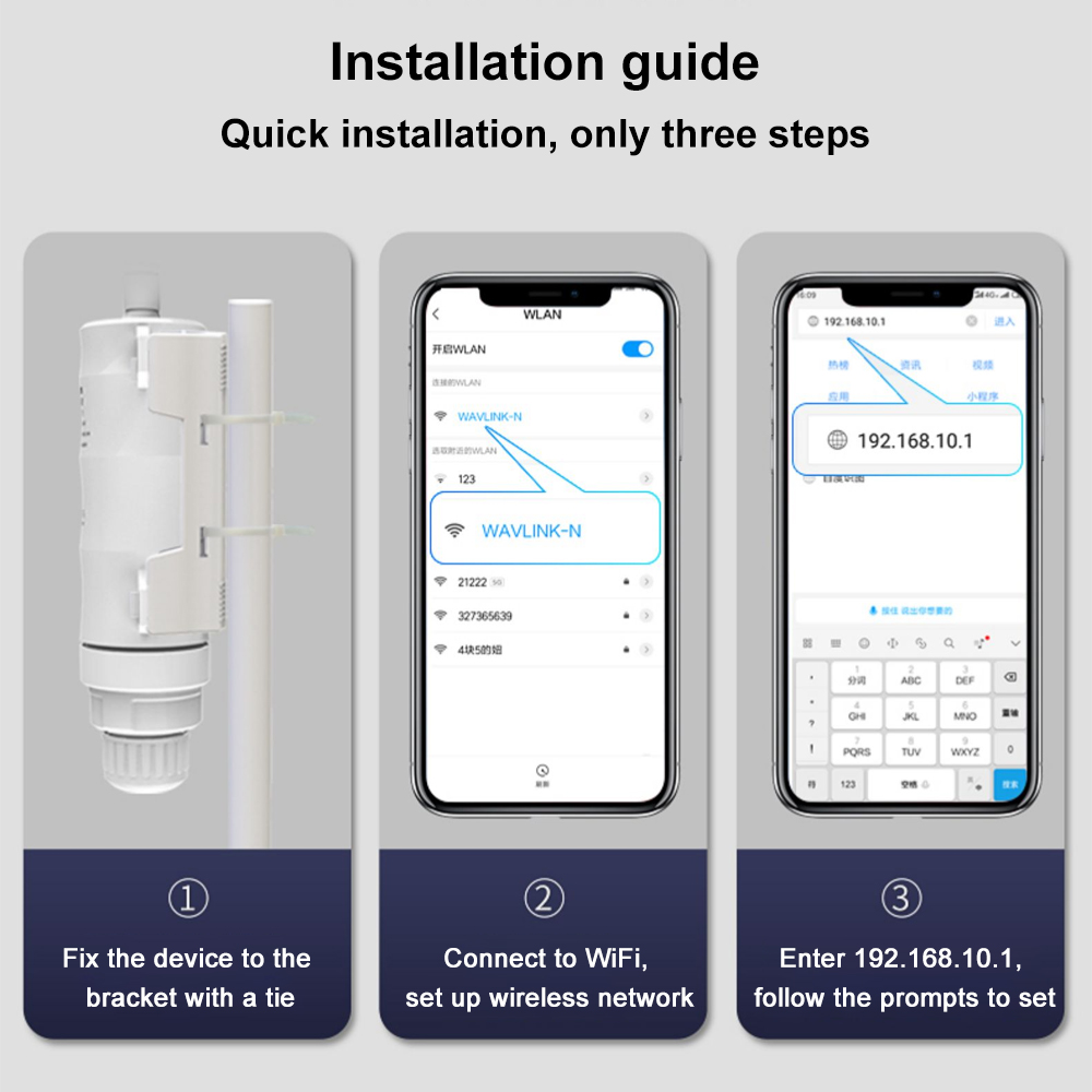 AC1200 High Power Outdoor WIFI AP/Range Extender/Router/WISP Wireless wifi Repeater Dual Dand 2.4G 5Ghz Long Range wifi Router