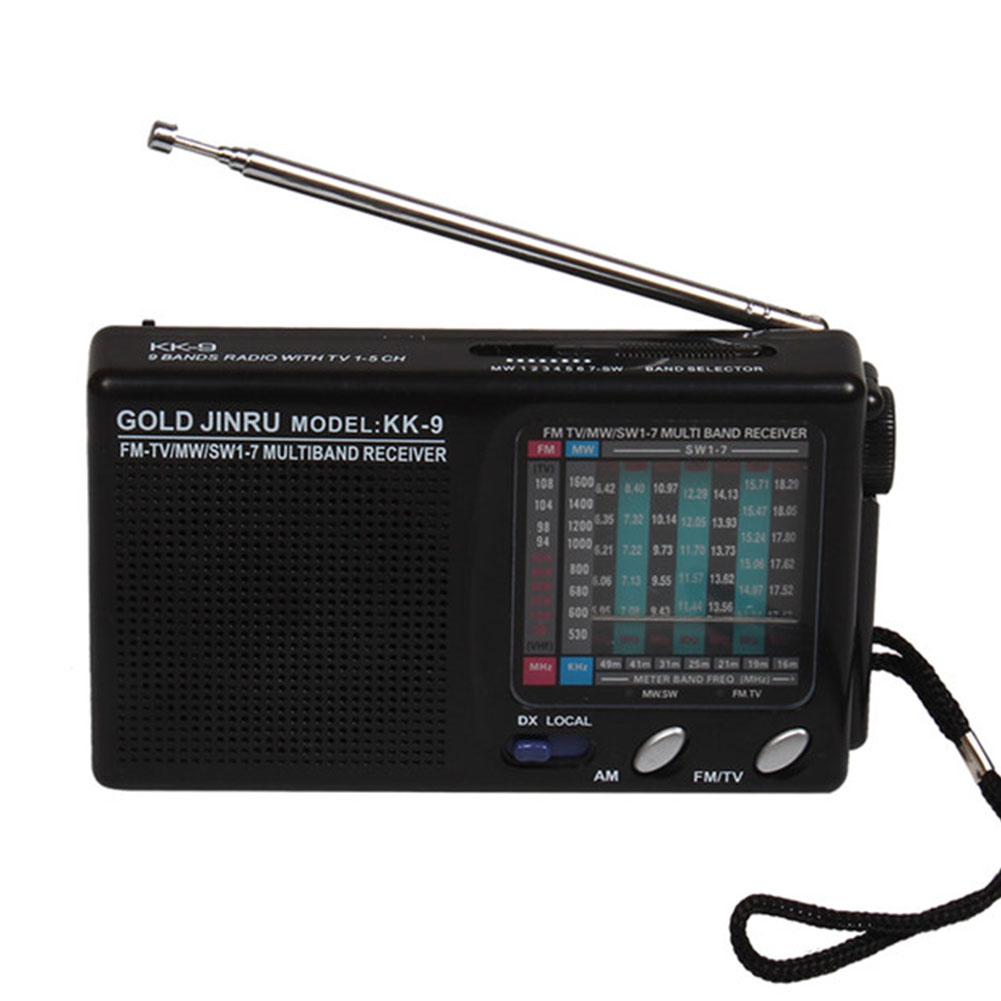 KK-9 Mono Channel Shortwave Mini Radio Wireless AM/FM Receiver Classic Home Radio Speaker Full Band High Sensitivity Speakers