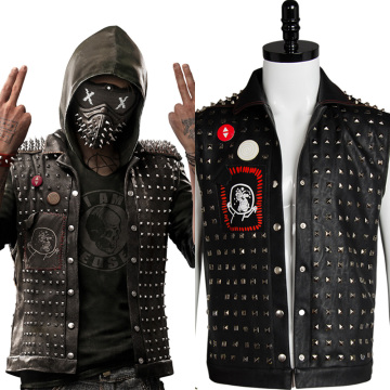 Watch Dogs 2 Mask Cosplay Wrench I am Dedsec Shawn Baichoo Vest Jacket Mask Hot Game Original Costume Halloween Uniform Outfit