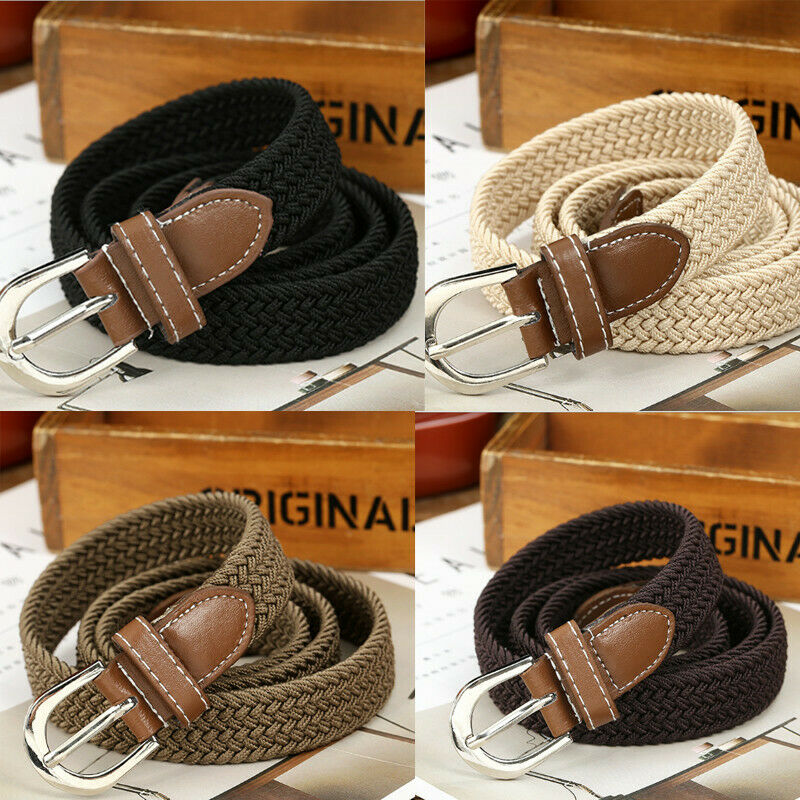 Meihuida New Mens Casual Stretch Woven Belt Women's Child Elastic Belts For Jeans knitted belts men Modeling cinturon