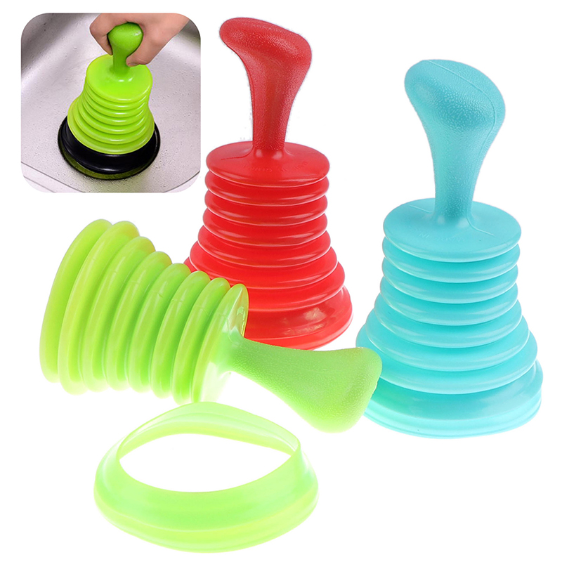 Family Sink Drain Pipeline Dredger Cup Piston Sink Drain Cleaners Suction Toilet Brush Suction Cups Toilet Plunger