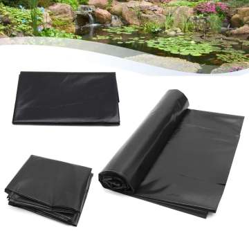 5'x10' HDPE Pond Liner Heavy Landscaping Garden Pool Reinforced Waterproof Pool Liners Cloth Fish Breed Pond Liner Membrane
