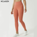 leggings sport women gym fitness yoga pants High Waist Capris Squat Proof Tummy Control Quick Dry Running Workout tights NCLAGEN