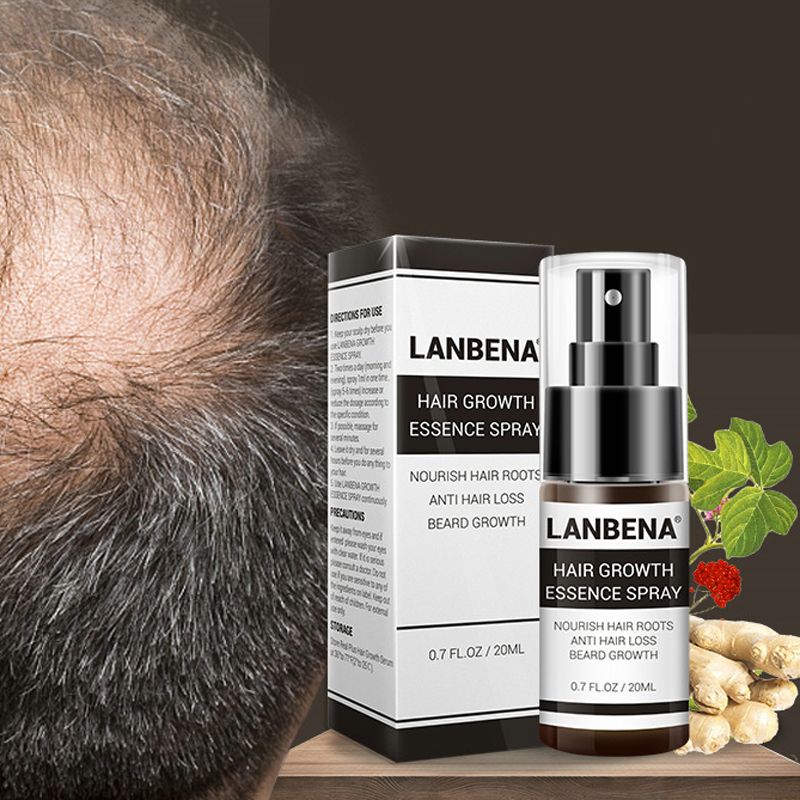 LANBENA Fast Powerful Hair Growth Products Hair Spray Essence Anti Hair Fall Treatment Laser Hair Regrowth For Women And Men