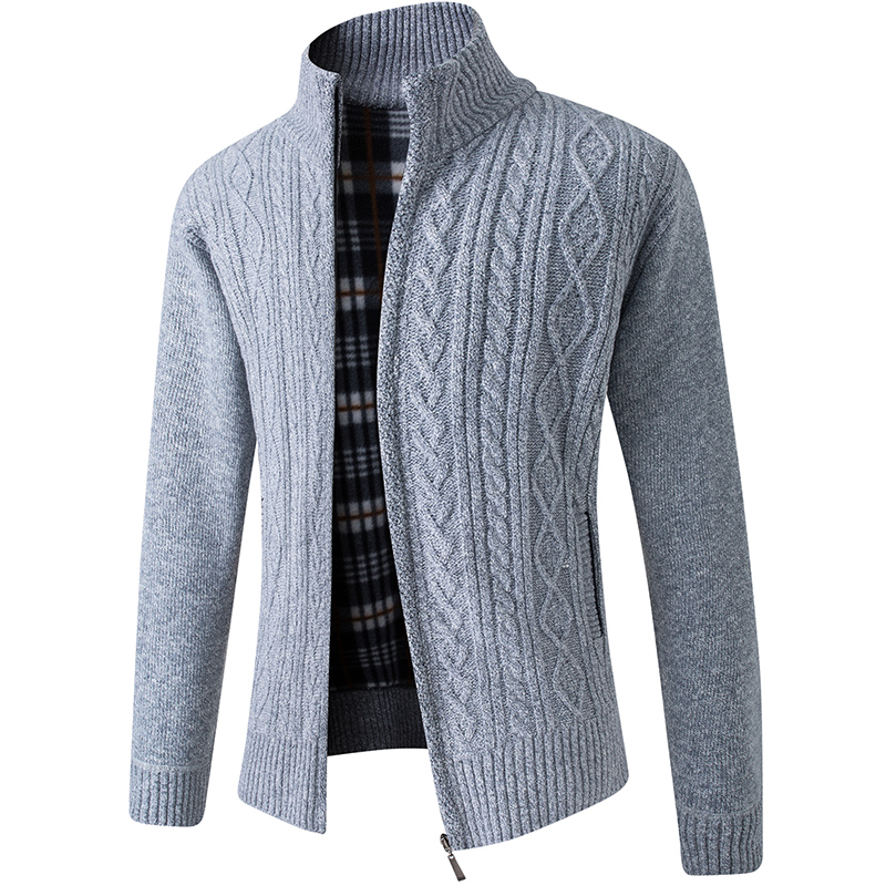 2020 New Men's Sweaters Autumn Winter Warm Cashmere Wool Zipper Cardigan Sweaters Man Casual Knitwear Sweatercoat male clothe