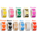 500PCS/Roll Love Heart Label Sticker Stationery Sticker Scrapbooking Package Gift Packaging Seal Labels Wedding Decor