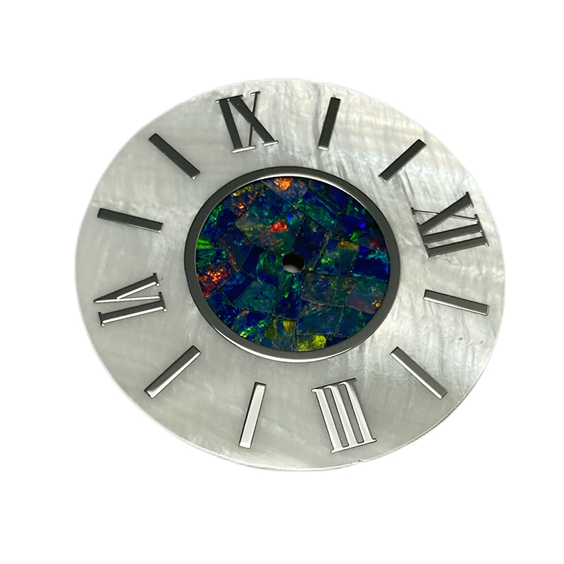 Mixture river shell watch dial