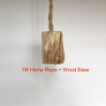 Wood base Hemp Rope